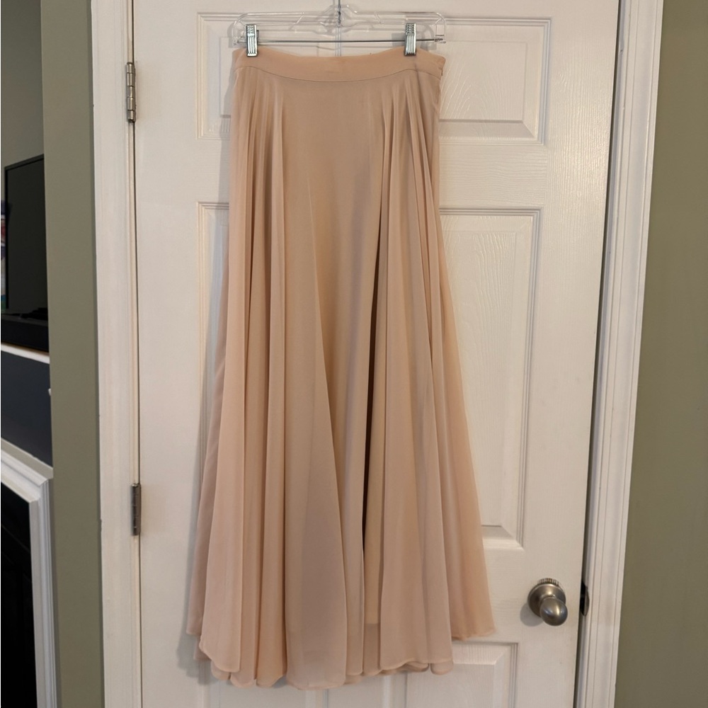 Elegant Blush Maxi Skirt